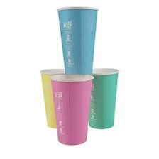 16 OZ Single Wall Aqueous Truly Eco Cups- Pastel
