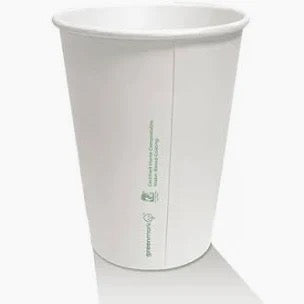 12OZ Double Wall Aqueous Truly Eco Cups- White