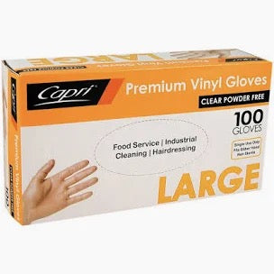 LDPE Gloves- Clear- Large