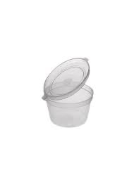 1OZ/25ML Sauce container W/Hinged Lid