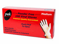 Vinyl Power Free Gloves- Clear