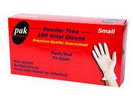 Vinyl Powder Free Gloves Size: S