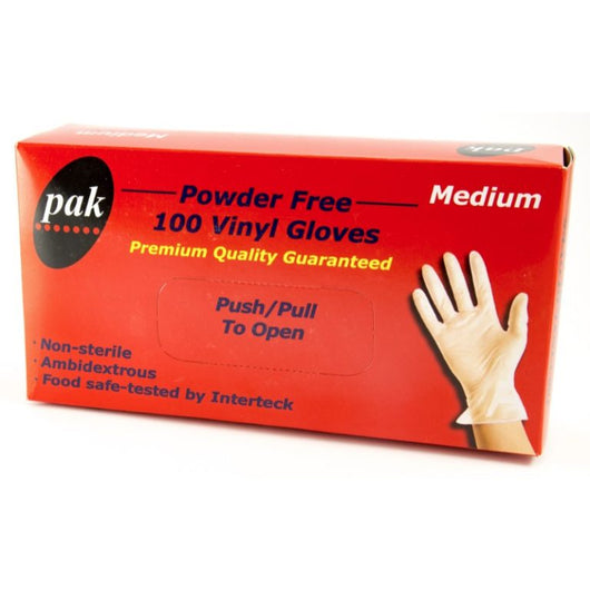 Vinyl Powder Free Gloves Size: M