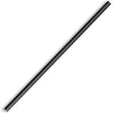 Paper Straws Reg Black stripped 6MM